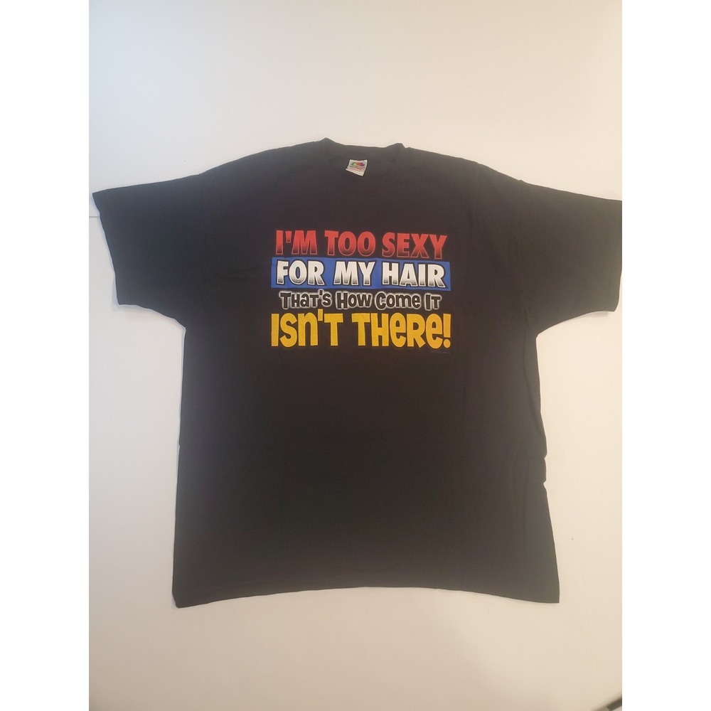 Vintage  "I'm Too Sexy For My Hair" Song Promo Graphic T-Shirt 2XL Mens Large